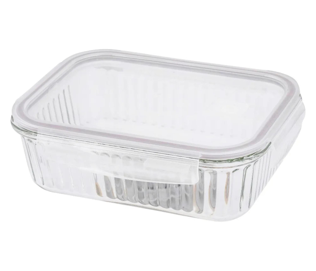Altom Fresh Relief pojemnik z pok. prostokątny 1,5l 23x17x7,5cm ta - 1580554 - zdjęcie